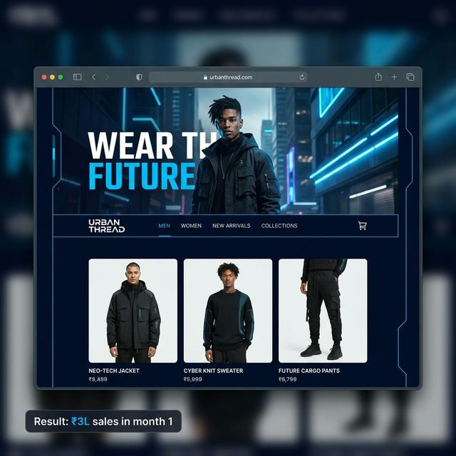 E-commerce website design by Infoverse