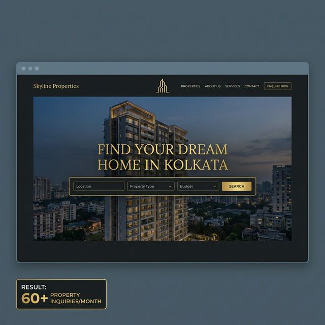 Real estate website by Infoverse Kolkata